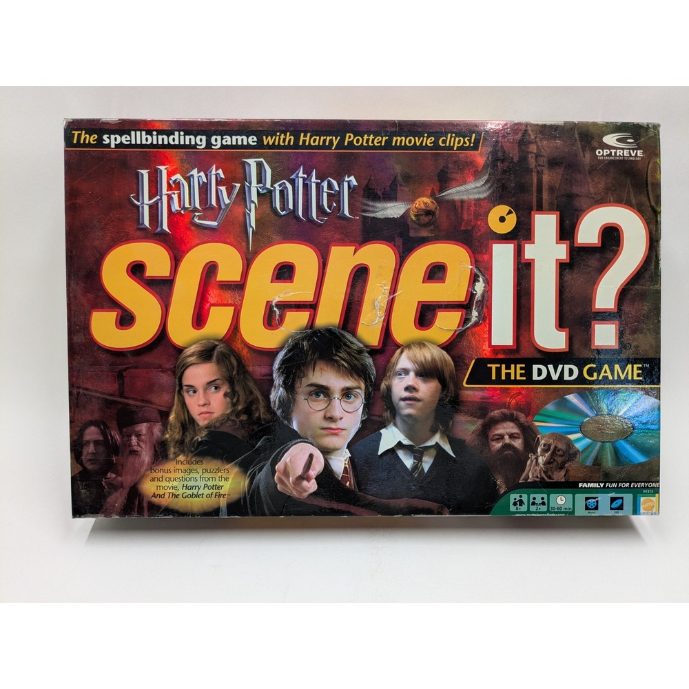 Harry Potter Scene It The DVD Game Mattel H1313 Trivia Board Game 2005 Edition